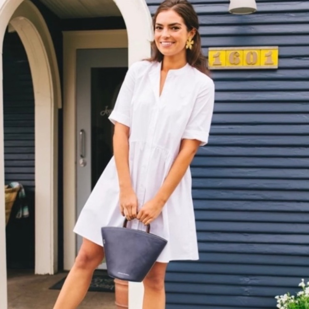 Tuckernuck Royal Shirt Dress White XS